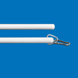Fiberglass baton with snap hook